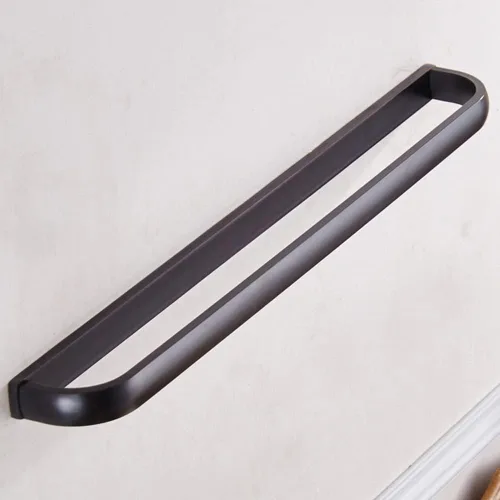 Miniatura 8 de WINCASE Toallero de bronce, toallero de mano aceitado de 24 pulgadas, toallero de baño para montaje en pared con rosca Bronce 24.0 in