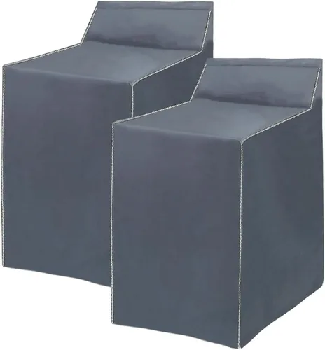 Miniatura 9 de 2 paquetes de cubiertas para lavadora y secadora, cubierta portátil para lavadora con diseño de cremallera a prueba de polvo y impermeable