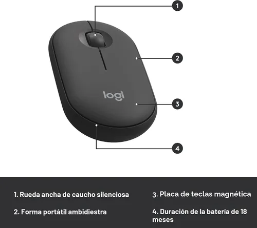 Miniatura 8 de Logitech MK470 - Combo de teclado y mouse inalámbricos delgados - Diseño compacto moderno, ultra silencioso, receptor USB de 2.4 GHz, conectividad
