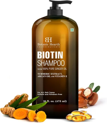 Miniatura 14 de Botanic Hearth Champú de Manteca de Karité Africana Infundido con Aceite de Jojoba, Ácido Hialurónico, Vitamina E y Ceramida Champú Aclarante