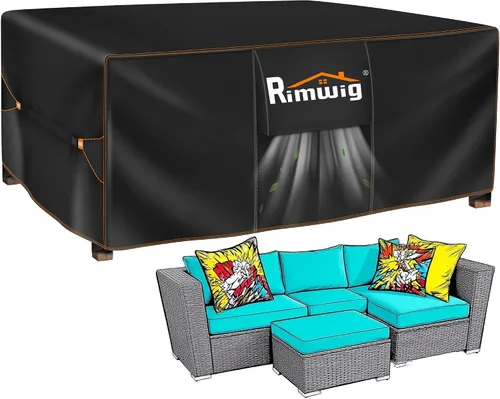 Miniatura 13 de Fundas extragrandes impermeables para juego de muebles de patio, liquidación de fundas para muebles de exterior, fundas para juego de sofá