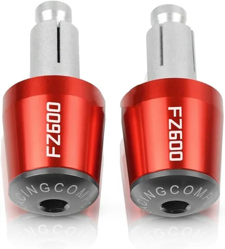 Contrapeso 7/8 "0.866 in motocicleta manillar agarres extremo barra tapa tapa tapón para Yamaha FZ600 FZ 600 1987-1989 1988 12