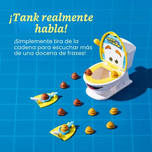 Miniatura 2 de Brybelly Shoot The Poop - El juego original de inodoro parlante para niños y familias - Divertido juego de lanzamiento de caca de acción rápida