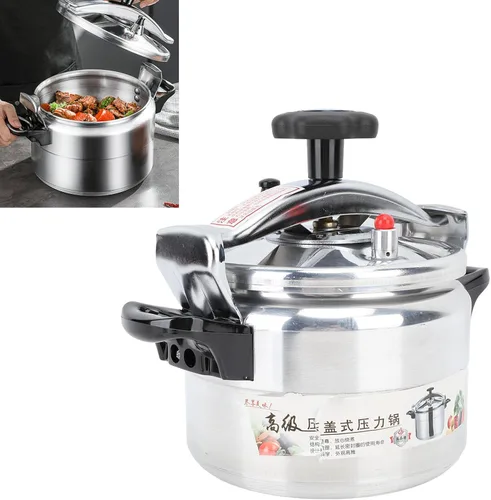 Miniatura 7 de Olla a presión gruesa de aluminio de gran capacidad, antiadherente, a prueba de explosiones, revestimiento antiadherente, para guisar, cocinar al