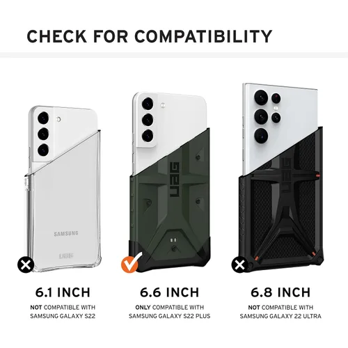 Miniatura 2 de URBAN ARMOR GEAR UAG - Funda protectora diseñada para Samsung Galaxy S22 Plus, camuflaje medianoche, resistente, ligera, delgada, a prueba