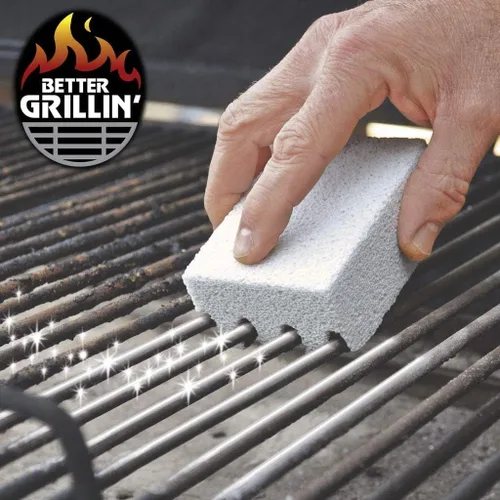 Miniatura 8 de Better Grillin - Limpiador de piedra para parrilla, ladrillo y parrilla, cepillo para parrilla/limpiador de barbacoa para barbacoa, plancha, paquete