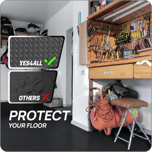 Miniatura 4 de Yes4All 24SQFT-120SQFT - Tapete de ejercicio de rompecabezas para gimnasio en casa, baldosas de espuma EVA entrelazadas con borde