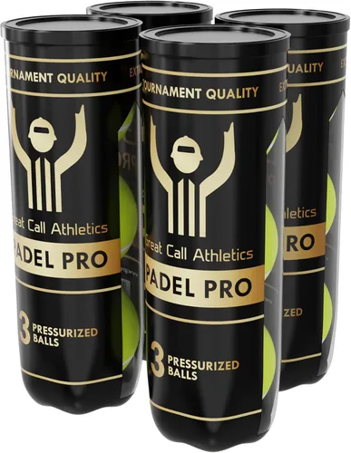 Miniatura 11 de Great Call Athletics El Pelotas Padel Pro Calidad de Torneo Profesional Juego de 3 bolas Presurizado Rendimiento para Raqueta