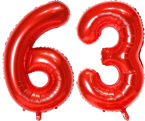 Miniatura 37 de Globo de helio rojo del número 10 de 40 pulgadas, autosellado para decoración de fiesta de cumpleaños y decoración de fiesta de aniversario (rojo 10)