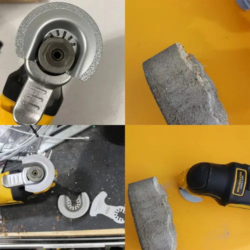 Miniatura 5 de XXGO 4 cuchillas de extracción de lechada de carburo de diamante para múltiples herramientas Lo mejor para quitar lechada de 1/8