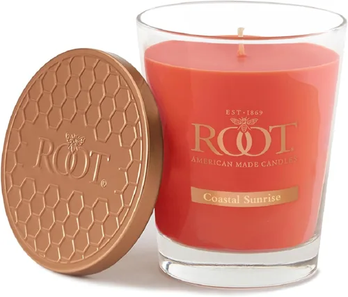 Miniatura 36 de Root Candles Velas perfumadas de cera de abeja Veriglass Premium, hechas a mano, mezcla de cera de abeja en panal, tamaño grande, vainilla francesa
