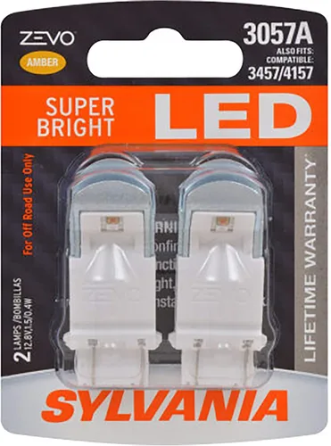 Miniatura 21 de SYLVANIA - Bombilla LED ámbar 3157 ZEVO - Bombilla LED brillante, ideal para luces de estacionamiento y giro (contiene 2 bombillas)