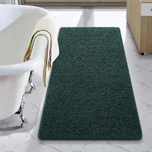 Miniatura 49 de LOCHAS Alfombra de Baño de Lujo Lanuda Tapete de Baño 24 x 17 Pulgadas, Alfombras de Baño Lavables Antideslizantes para Baño y Ducha, Alfombras