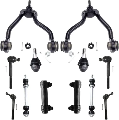 Miniatura 55 de Detroit Axle - Kit de suspensión delantera de 12 piezas para Mercury Grand Marquis Ford Crown Victoria Town Car 2003-2011, 2 brazos de control