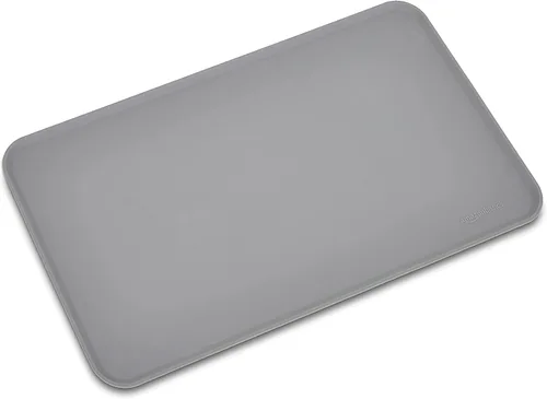 Miniatura 3 de Amazon Basics Tapete de silicona antideslizante e impermeable para comida de gatos y perros, tapetes para mascotas con bordes elevados para tazones