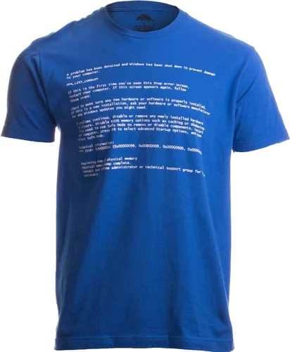 Miniatura 2 de Blue Screen of Death Geek Windows Error, Funny Computer Nerd Camiseta unisex