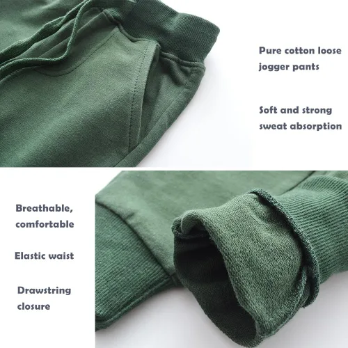 Miniatura 2 de Paquete de 23 pantalones deportivos elásticos con cordón para niños pequeños