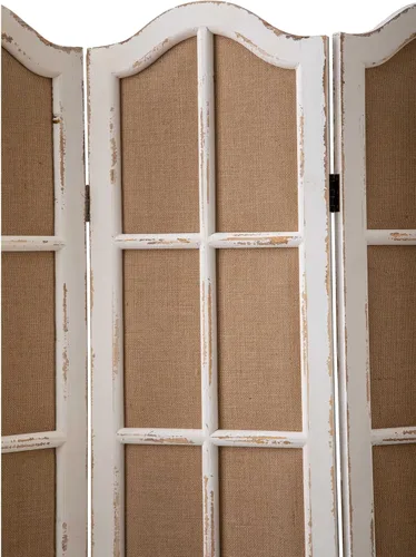 Miniatura 4 de SOFE Divisores de habitación plegables de madera de granja, 4 paneles, divisor de pantalla de 5.9 pies de alto para separación de habitaciones