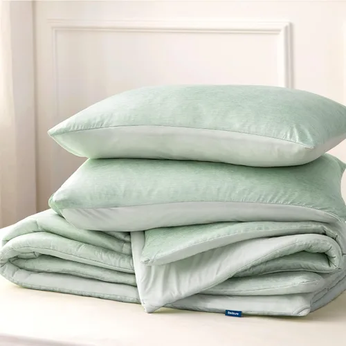 Miniatura 270 de Bedsure Juego de edredón Twin/Twin XL, ropa de cama suave beige para todas las estaciones, juego de cama teñido catiónico, 2 piezas, 1 edredón