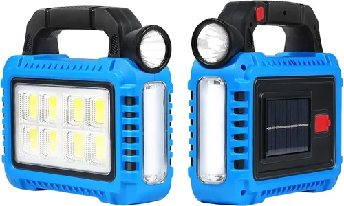 Miniatura 7 de TANSOREN Linterna de camping accesorios esenciales para engranajes de luces solares, linterna LED para cortes de energía, luces recargables