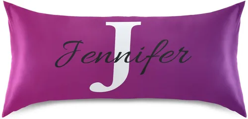 Miniatura 28 de Fundas de almohada negras personalizadas de seda con cierre de sobre, funda de almohada de satén tamaño estándar para personas que duermen