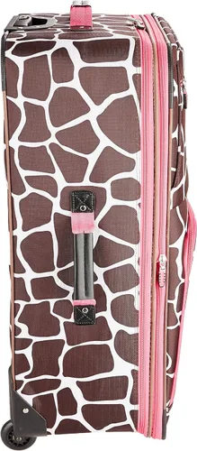 Miniatura 3 de Rockland Vara Softside - Juego de equipaje vertical de 3 piezas, Rosado Giraffe, Vara Softside Juego de equipaje vertical de 3 piezas