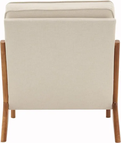 Miniatura 9 de Accent Chairs for Bedroom Upholstered Linen Armchair Lounge Chair with Extra-Thick Padded Backrest and Seat Cushion Sofa Chairs Single Reading