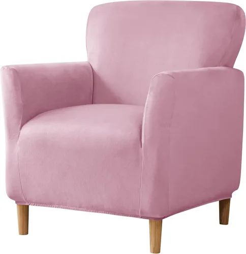 Miniatura 51 de LiveGo - Funda elástica para sillón de mediados de siglo moderno de 1 pieza, fundas de acento de jacquard para silla con brazos, fundas impermeables