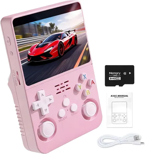 Miniatura 13 de Consola de juegos retro de mano R36S, pantalla HD IPS de 3.5 pulgadas, batería de 3200mAh, 128G con más de 20000 juegos integrados, más de 20