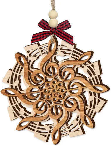 Adorno de Navidad con notas musicales 2025 – Regalos musicales para hombres y mujeres, ideas de regalo musical de vacaciones para amantes,