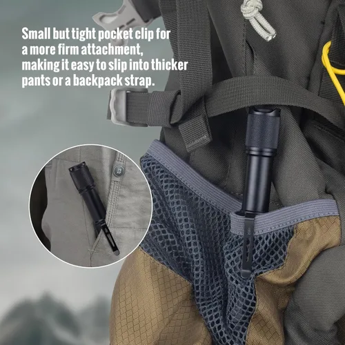 Miniatura 8 de ThruNite Archer - Linterna recargable LED 2A C, linterna AA de alto 1000 lúmenes con USB-C, linternas brillantes de doble interruptor para camping