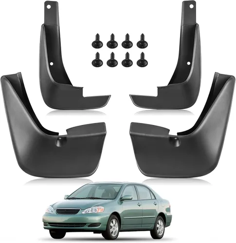 BDFHYK Guardabarros con resistencia a altas temperaturas para lados delanteros y traseros, materiales PP y TPO, compatibles con Toyota Corolla