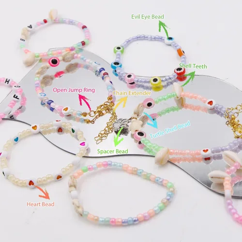 Miniatura 7 de EuTengHao Cuentas de cristal 6/0 pequeñas para manualidades, pulseras, collares, manualidades, suministros de fabricación de joyas con accesorios