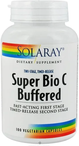 Miniatura 8 de SOLARAY Vitamina C tamponada Super Bio de 1000 mg, vitamina C de liberación temporal de dos etapas con bioflavonoides, suplemento de apoyo