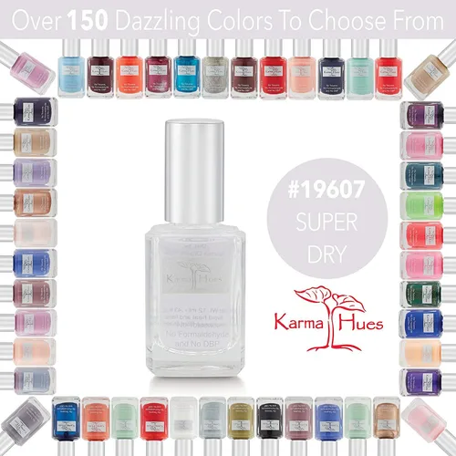 Miniatura 2 de karma organic Fórmula natural de secado rápido: capa de esmalte de uñas de secado rápido para cualquier esmalte de uñas