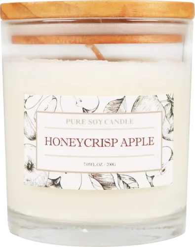 Miniatura 2 de Aronica Velas seguras para mascotas con aroma a manzana, velas perfumadas de larga duración, velas de manzana Honeycrisp limpias, no tóxicas, velas