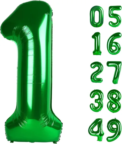 Miniatura 294 de Globo de cumpleaños número 4 dorado de 40 pulgadas, globos gigantes del número cuatro 14 24 34 40 44 2024, globos grandes de lámina de mylar para Oro