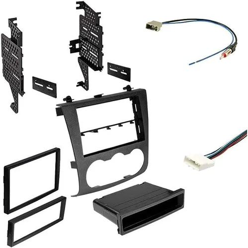 American International Nissan Altima (2007-2012 Sedan o Coupe) Kit de montaje de radio doble DIN, arnés de cableado de audio para automóvil y