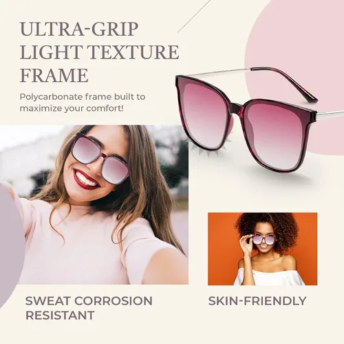 Miniatura 6 de Duco - Lentes de sol redondos vintage para mujeres y hombres con protección UV de moda para la playa