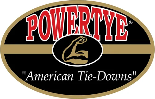 Miniatura 3 de PowerTye - Correa de trinquete sin fin - 1 pulgada x 7 pies de fácil agarre (sin cadera), correa de amarre con límite de carga de trabajo de 400 Rojo