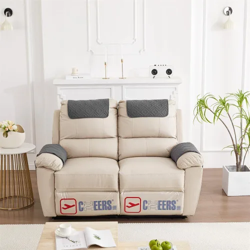 Miniatura 14 de 3 fundas reclinables, fundas de brazo de sherpa para silla reclinable con bolsillos de almacenamiento, funda para reposacabezas para silla