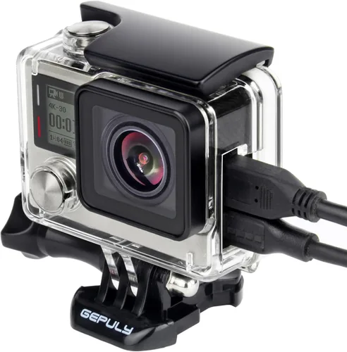 Miniatura 10 de GEPULY Funda impermeable para cámara GoPro Hero 4/3+/3 Black Siver fotografía subacuática – Resistente al agua hasta 131 pies (131.2 ft)