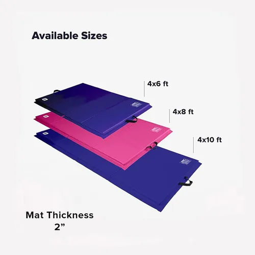 Miniatura 3 de We Sell Mats - Alfombrilla personal de ejercicio y fitness de 4 x 6 x 2 pulgadas para entrenamiento en casa - Ligera y plegable para transportar