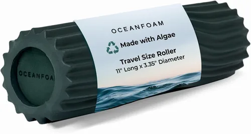 Miniatura 40 de Oceanfoam Ripple - Rodillo de espuma de viaje (11" x 3.35") Mini rodillo de espuma firme para terapia física, masaje de tejido profundo, dolor