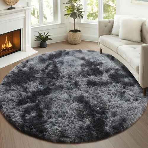 Miniatura 64 de ONASAR - Alfombra de pasillo negra de 2 x 6 pies, esponjosa, lavable, ultrasuave, afelpada, peluda, tapete para bebés, dormitorio de niños, armario