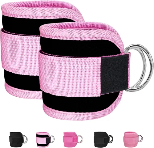 Miniatura 20 de Correas de Tobillo de Fitness para Máquina de Cable, Kickbacks Ejercicios de Glúteos, Ejercicios de Parte Inferior del Cuerpo, Correas Ajustables