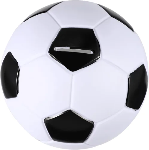 Toddmomy - Alcancía de pelota de fútbol para niños, 5.90 pulgadas, caja de ahorro de dinero para niños y niñas, temática deportiva, decoración del