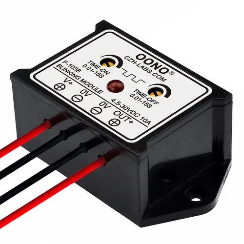 Miniatura 4 de DC 4.5-30V 10Amp Módulo intermitente parpadeante, normalmente abierto