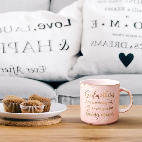 Miniatura 4 de Maustic Regalo para madrina, regalo de propuesta de madrina, taza de Godmothers Are a Blessing, regalo de Navidad para el Día de la Madre