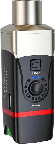 Miniatura 12 de Xvive U35C - Sistema de micrófono inalámbrico 5.8GHz con transmisor y receptor XLR inalámbrico para micrófono de condensador, mezclador de audio, 70C